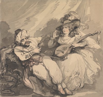 The Amorous Turk by Thomas Rowlandson